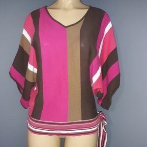 A.N.A STRIPED TOP SZ MED